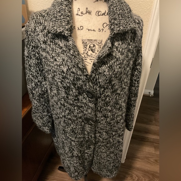 Pendleton Womans Gray Long Sleeve Collared Button Front Overcoat Size 1X Plus - Picture 1 of 15